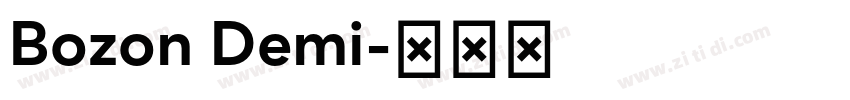 Bozon Demi字体转换